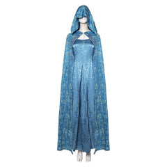 House Of The Dragon (2026) Alicent Hightower Blue Dress Cloak Outfits Cosplay Costume 