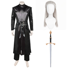 House Of The Dragon (2026) Daemon Targaryen Black Coat Pants Set Outfits Cosplay Costume