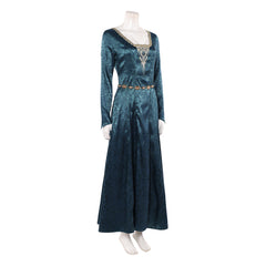 House Of The Dragon (2026) Helaena Targaryen Lace Collar Blue Dress Outfits Cosplay Costume