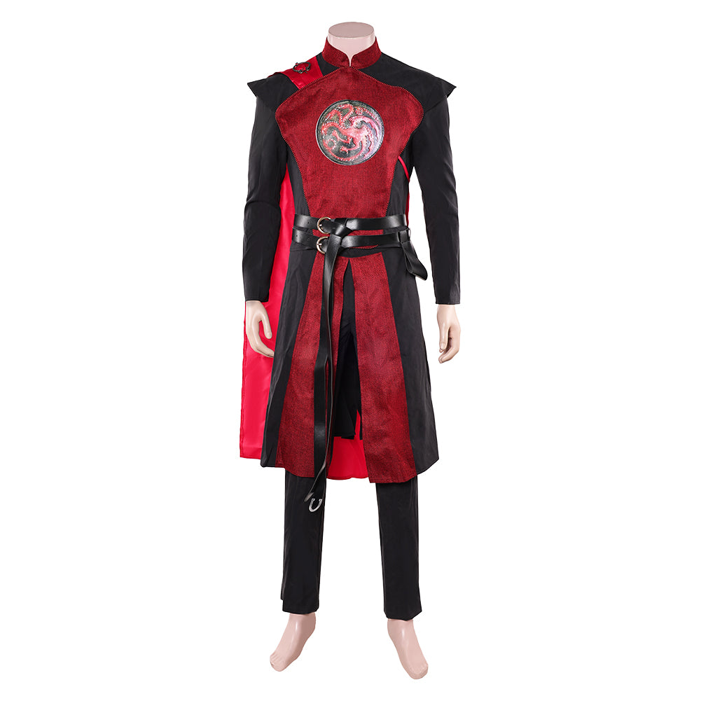 House Of The Dragon (2026) Jacaerys Velaryon Red Cloak Set Outfits Cosplay Costume
