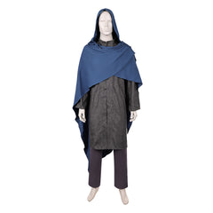House Of The Dragon (2026) King Aegon Targaryen Blue Cloak Gray Set Outfits Cosplay Costume