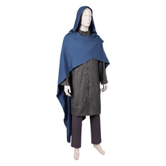 House Of The Dragon (2026) King Aegon Targaryen Blue Cloak Gray Set Outfits Cosplay Costume