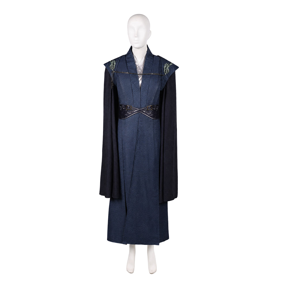 House Of The Dragon (2026) Rhaenyra Targaryen Blue Black Set Outfits Cosplay Costume