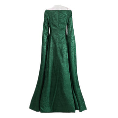 House Of The Dragon Alicent Hightower Green Yellow Dress Outfits Cosplay Costume