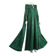 House Of The Dragon Alicent Hightower Green Yellow Dress Outfits Cosplay Costume