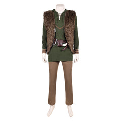 How To Train Your Dragon (2025) Hiccup Green Brown Set Outfits Cosplay Costume 