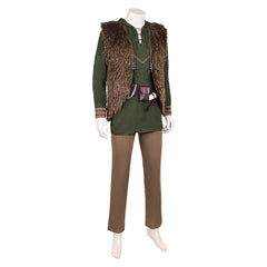 How To Train Your Dragon (2025) Hiccup Green Brown Set Outfits Cosplay Costume 