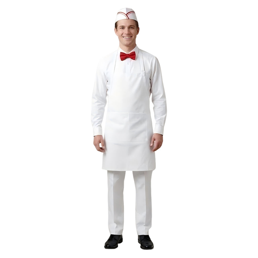 Ice Cream Man (2026) Ice Cream Man White Set Horror Outfits Cosplay Costume Halloween Suit