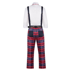 Identity V Prospector Touchstone Red Blue Plaid Set Outfits Cosplay Costume