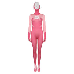 Invincible Season 2 Atom Eve Pink Jumpsuit Outfits Cosplay Costume Halloween Carnival Suit 