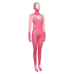 Invincible Season 2 Atom Eve Pink Jumpsuit Outfits Cosplay Costume Halloween Carnival Suit 