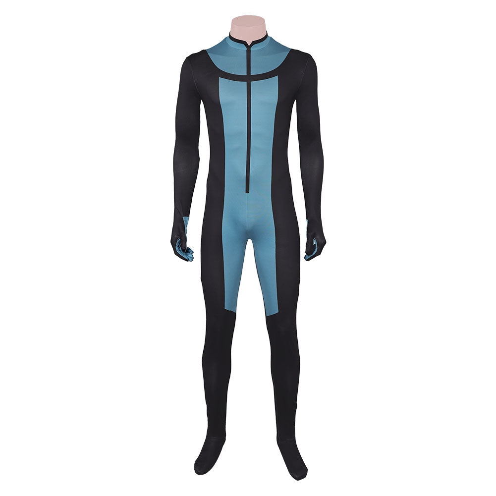 Invincible Season 3 (2025) Mohawk Mark Blue Black Jumpsuit Outfits Cosplay Costume