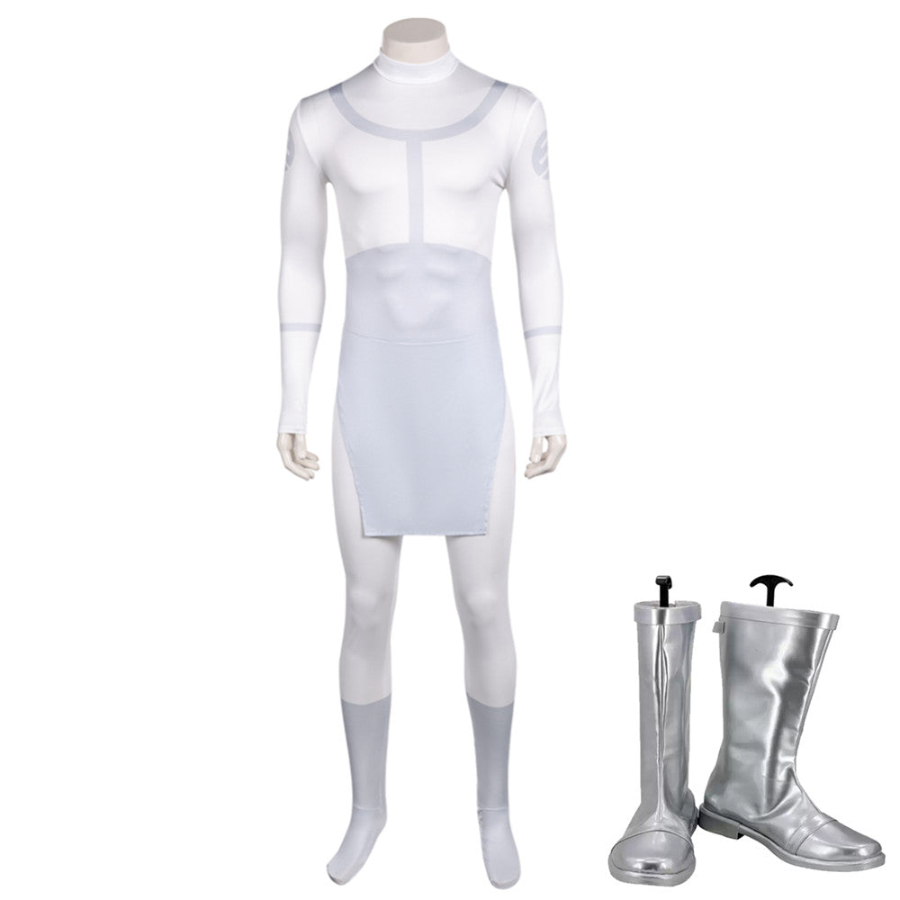 Invincible Season 3 (2025) Viltrum Mark Viltrumite Uniform White Jumpsuit Outfits Cosplay Costume
