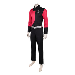 Invincible Season 4 (2026) Captain Pikell Red Black Jumpsuit Set Outfits Cosplay Costume