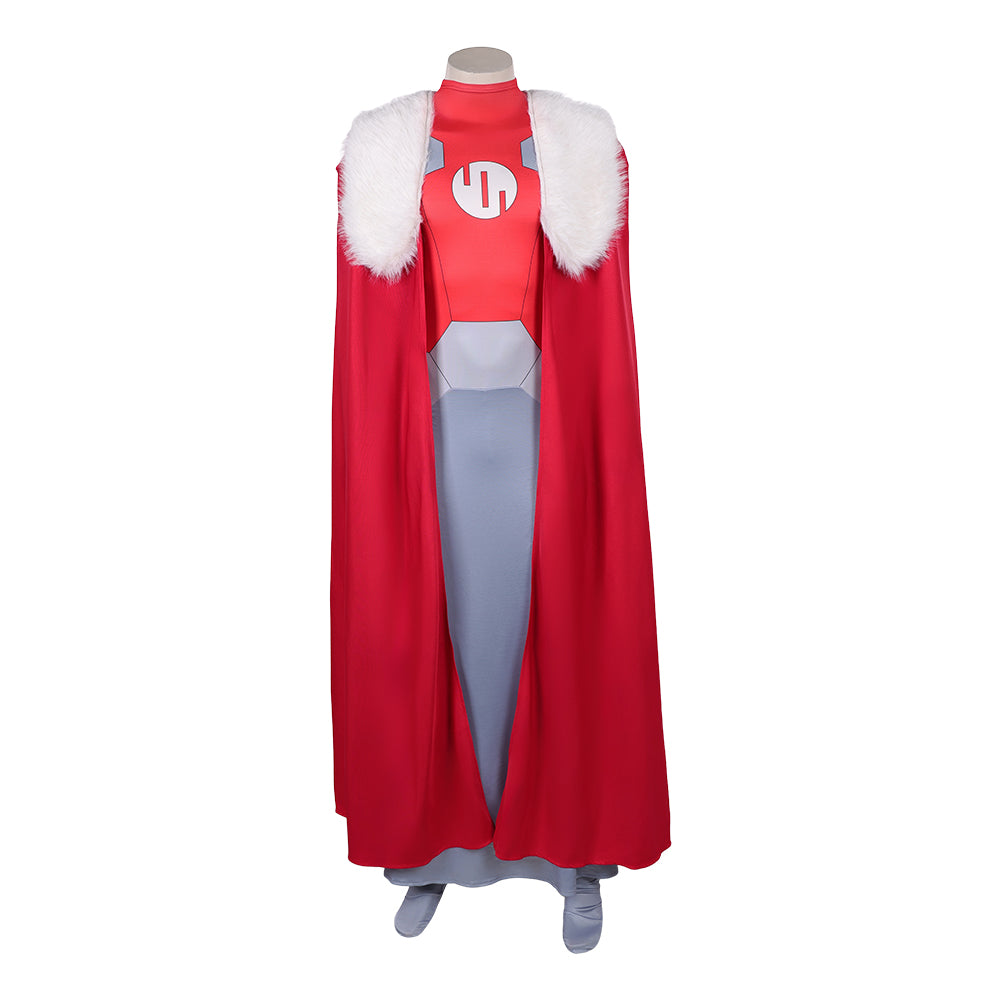 Invincible Season 4 (2026) Emperor Argall Red Cloak Jumpsuit Set Outfits Cosplay Costume