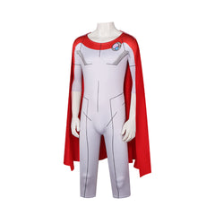 Invincible Season 4 (2026) Oliver Grayson Gray Jumpsuit Red Cape Outfits Cosplay Costume