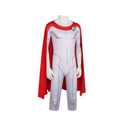 Invincible Season 4 (2026) Oliver Grayson Gray Jumpsuit Red Cape Outfits Cosplay Costume