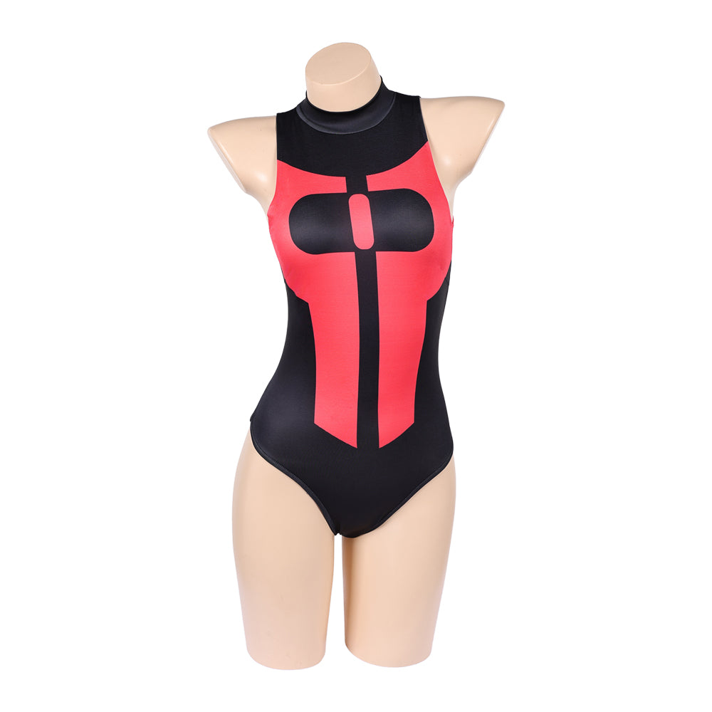 Invincible Season 4 (2026) Oliver Grayson Red Black Swimsuit Outfits Cosplay Costume