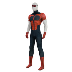 Invincible Season 4 (2026) Oliver Grayson Red Muscle Jumpsuit Set Outfits Cosplay Costume