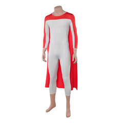 Invincible Season 4 (2026) Thragg White Jumpsuit Red Cloak Set Outfits Cosplay Costume