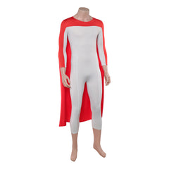Invincible Season 4 (2026) Thragg White Jumpsuit Red Cloak Set Outfits Cosplay Costume