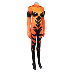 Invincible Season 4 (2026) Volcanikka Red Black Jumpsuit Outfits Cosplay Costume 