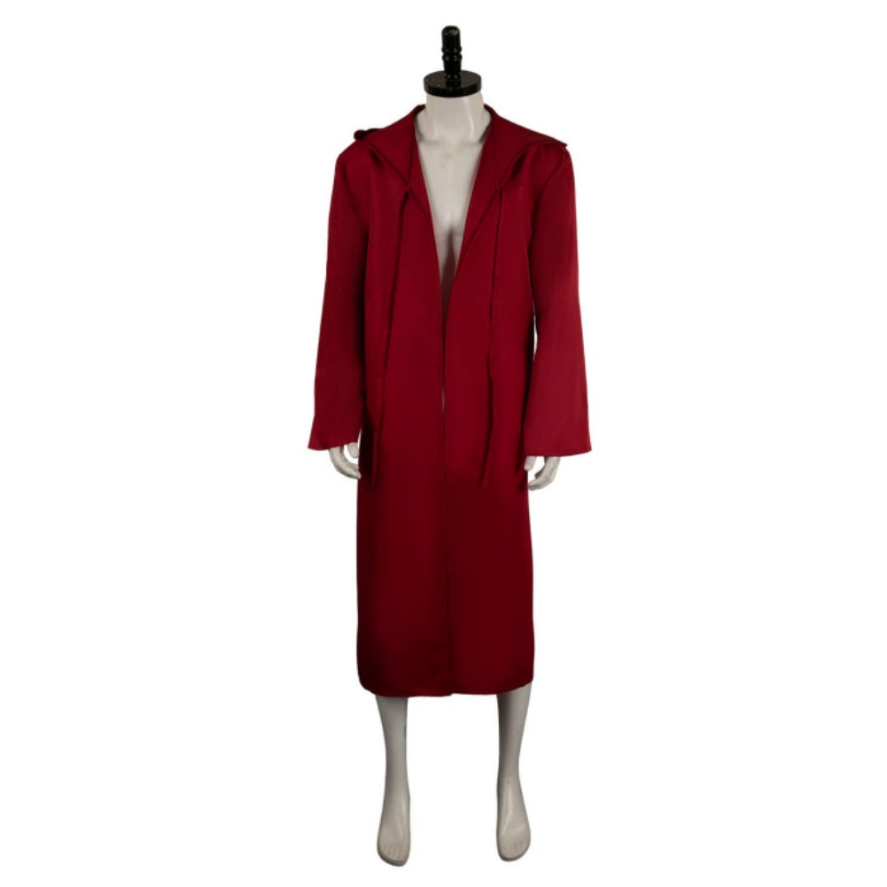 Anakin Skywalker Red Cloak Coat Jacket  Outfits Cosplay Costume