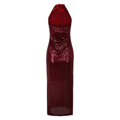 John Wick Ballerina (2025) Eve Macarro Glitter Red Dress Outfits Cosplay Costume