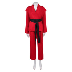 John Wick Ballerina (2025) Eve Macarro Rooney Red Taekwondo Set Outfits Cosplay Costume 