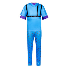 Johnny Joestar Blue Hoodie Set Outfits Cosplay Costume Halloween Carnival Suit 