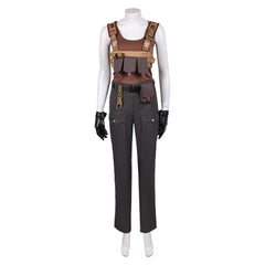 Jurassic World: Rebirth (2025) Zora Bennett Brown Tank Top Set Outfits Cosplay Costume 