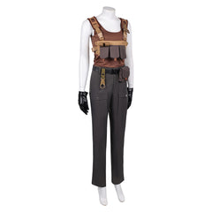 Jurassic World: Rebirth (2025) Zora Bennett Brown Tank Top Set Outfits Cosplay Costume 