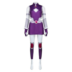 Justice League vs. Teen Titans Starfire Purple Dress Set Outfits Cosplay Costume