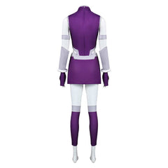 Justice League vs. Teen Titans Starfire Purple Dress Set Outfits Cosplay Costume