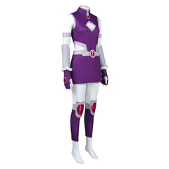 Justice League vs. Teen Titans Starfire Purple Dress Set Outfits Cosplay Costume