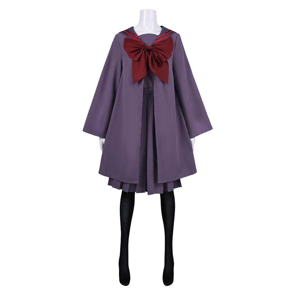 Kaiju Girl Caramelise (2026) Kuroe Akaishi Purple Robe School Uniform Set Outfits 