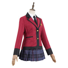 Kakegurui Jabami Yumeko Red School Uniform Skirt Set Outfits Cosplay Costume 