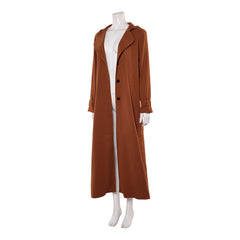 Kara Brown Long Coat Jacket Outfits Cosplay Costume Halloween Carnival Suit 