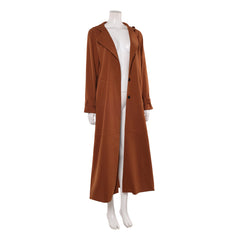 Kara Brown Long Coat Jacket Outfits Cosplay Costume Halloween Carnival Suit 