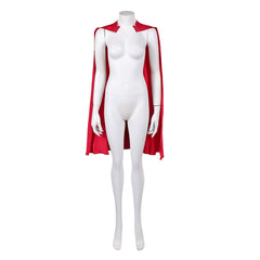 Kara Red Cape Cloak Cosplay Costume Halloween Accessories Carnival Suit