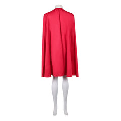 Kara Red Cape Cloak Cosplay Costume Halloween Accessories Carnival Suit