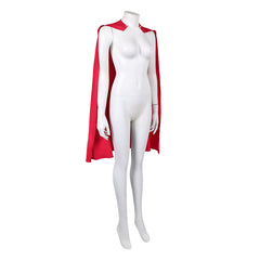 Kara Red Cape Cloak Cosplay Costume Halloween Accessories Carnival Suit