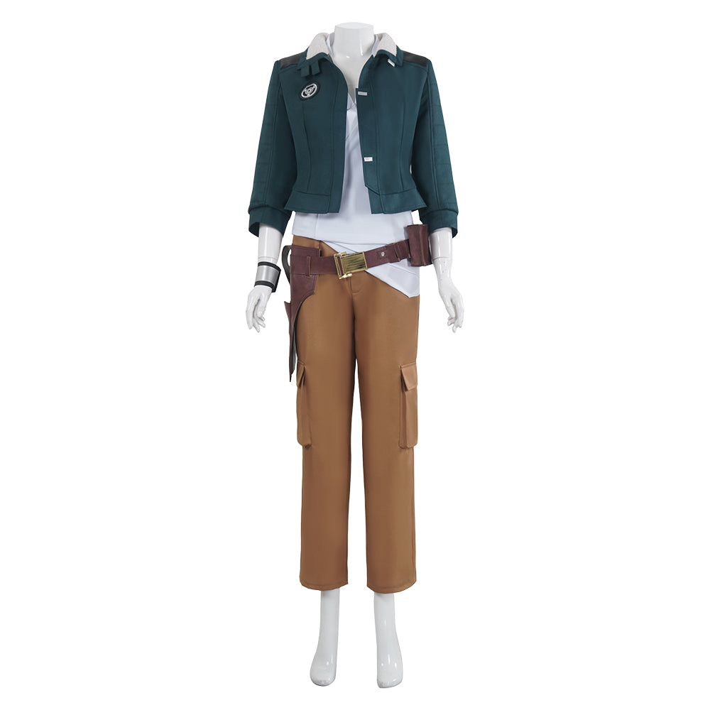 Kay Vess Blue Brown Set Outfits Cosplay Costume Halloween Carnival Suit 