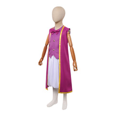 Kid Children The Super Mario Galaxy Movie (2026) Toad General Purple Outfits Cosplay Costume