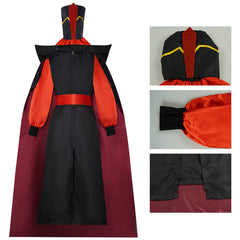 Kids Children Aladdin Jafar Red Black Set Outfits Cosplay Halloween Costume 