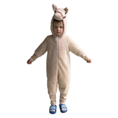 Kids Children Alpaca Animal Onesie Shrek Donkey ​Sleepwear Cosplay Costume