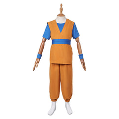 Kids Children Anime Dragon Ball DAIMA (2024) Son Goku Yellow Outfits Cosplay Costume Halloween Carnival Suit