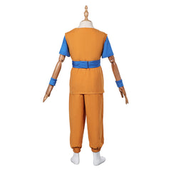 Kids Children Anime Dragon Ball DAIMA (2024) Son Goku Yellow Outfits Cosplay Costume Halloween Carnival Suit