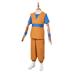 Kids Children Anime Dragon Ball DAIMA (2024) Son Goku Yellow Outfits Cosplay Costume Halloween Carnival Suit