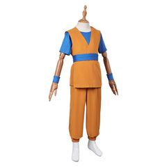 Kids Children Anime Dragon Ball DAIMA (2024) Son Goku Yellow Outfits Cosplay Costume Halloween Carnival Suit